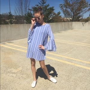 Francesca’s bell sleeve dress